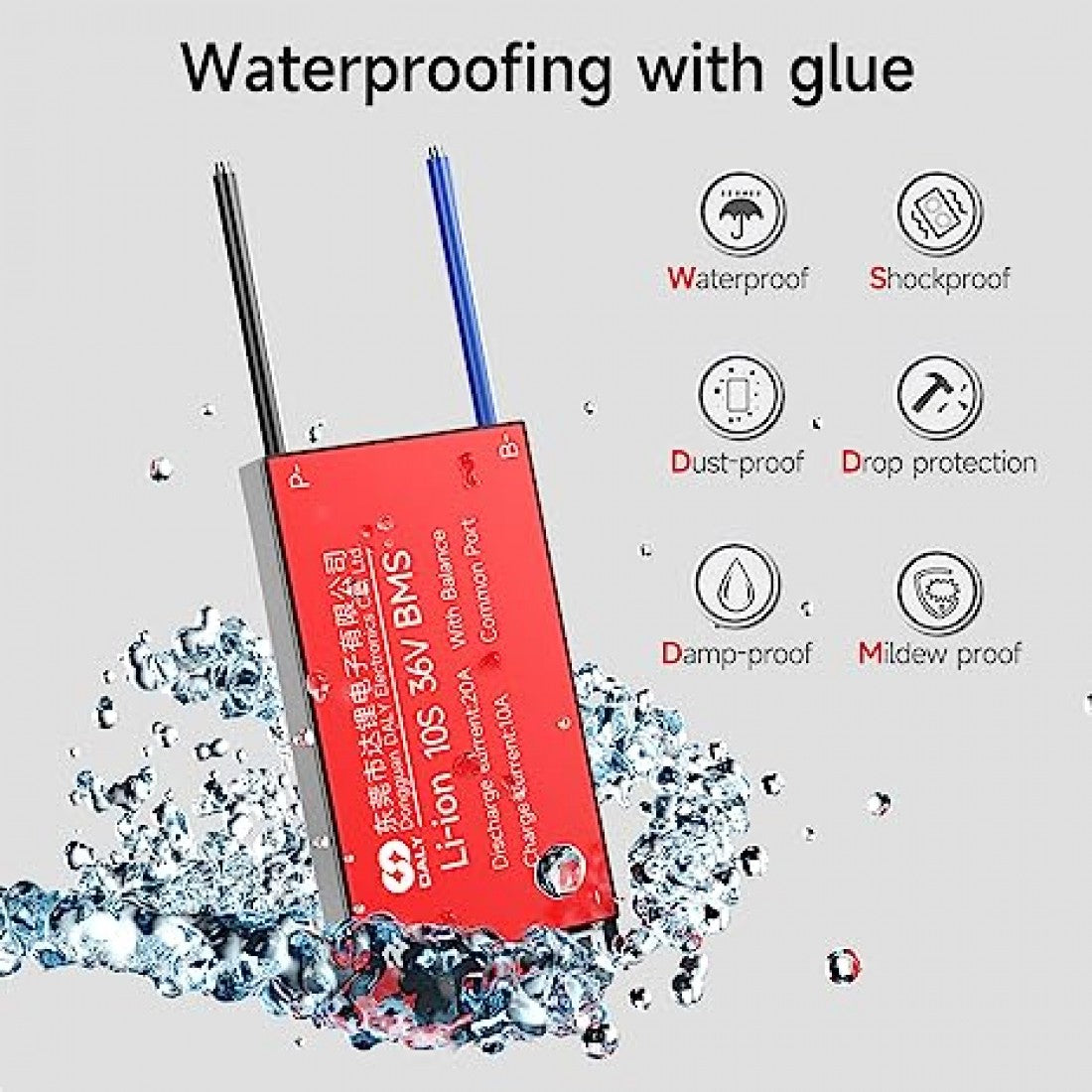 Electronic|Electronic component|10S 36V 20A BMS|Lithium ION Battery Protection|DALY LI-ION 10S 36V 20A|10S 36V 20A|battery management system|BMS|Lithium ION Battery Protection|Arrow |Arrowtech |Arrowtechcart |Arrowtechcart.com