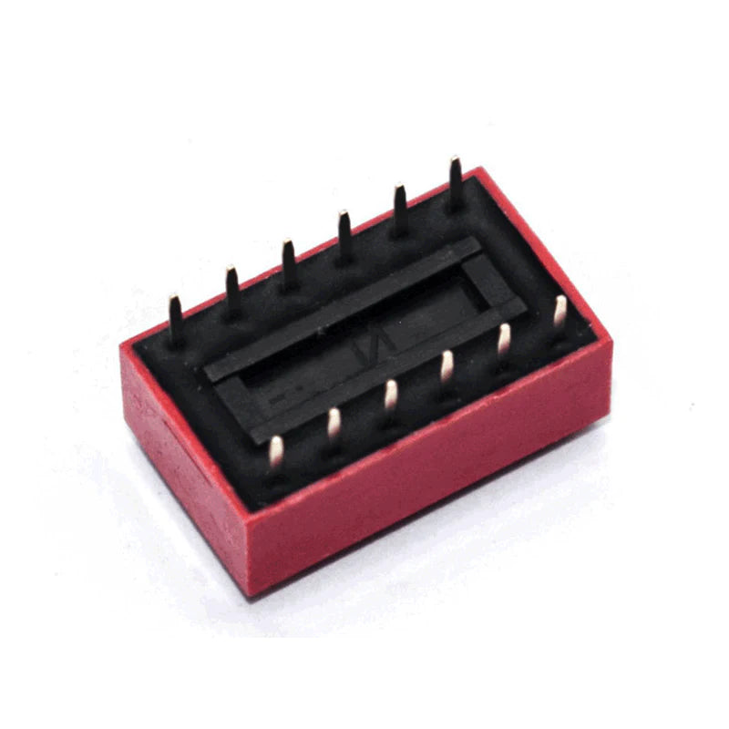 6 Way DIP Switch SPST - 2.54mm Pitch (Pack of 10)