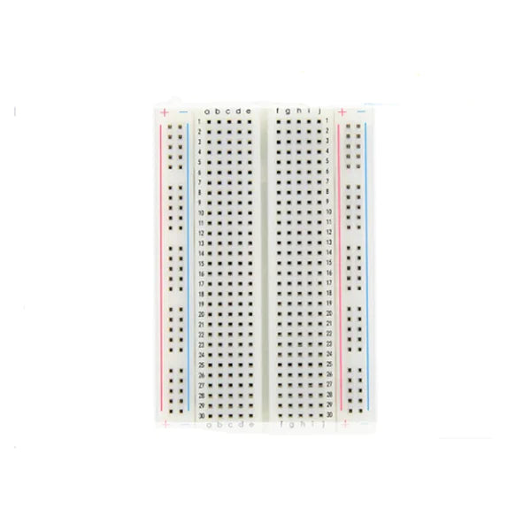 Breadboard|400 Points|Breadboard 400|Solder|Solderless|Solderless Prototyping|40 columns of 10 holes|White colour|Power lane 2|electronic|components|Arrow|Arrowtech|Arrowtechcart|Arrowtechcat.com