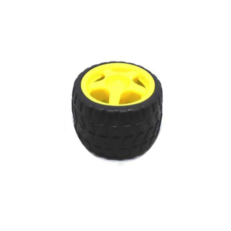 Electronic|Electronic component|65mm Robot|Robot Wheel|Wheel|65mm|Plastic Yellow Rim|65mm wheel|BO Wheels|BO Wheel|Arrow |Arrowtech |Arrowtechcart |Arrowtechcart.com