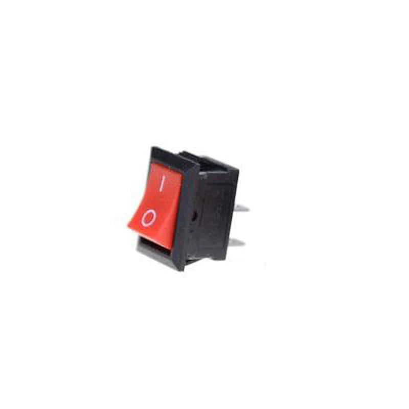 IIVVERR Over Load Protection Red Lamp Reset-OFF 3 Pin Rocker Switch AC 125/250V 10A (Protección Contra Sobrecarga Lámpara Roja Reinicio-APAGADO