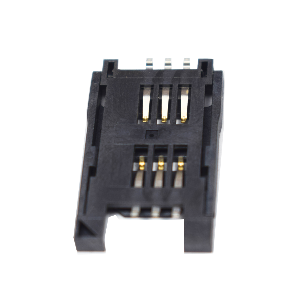 Single SIM Card Slot Holder - 6 Pin Lock Type (Pack of 10)