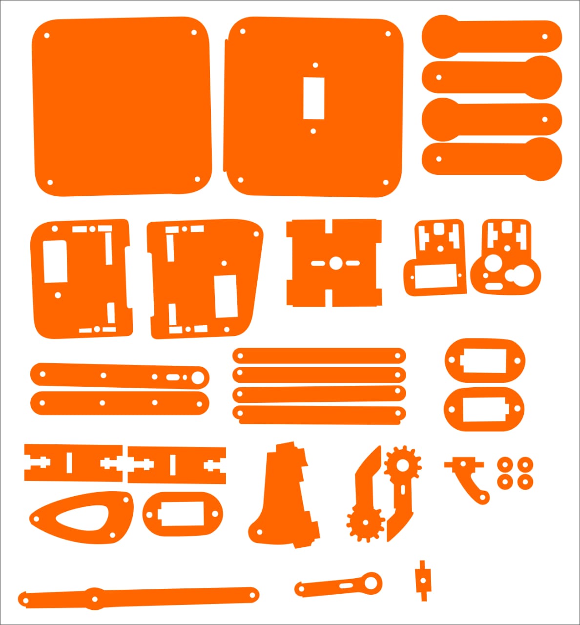 4 DOF Robotic ARM DIY Kit (Without Servos & Electronics)