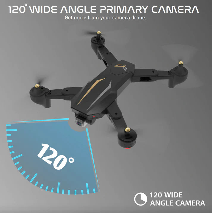 NABHYAAN Drone 1080 BLACK | WiFi HD 1080P + 720 P FPV Dual Camera Drone | PREMIUM BAG VERSION | Position Locking Drone