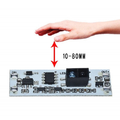 36W 3A Short Distance IR Hand Sweep ON-OFF Sensor Module