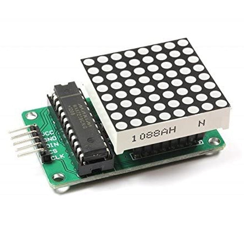 MAX7219 8×8 LED Dot Matrix Display Module With DIP IC