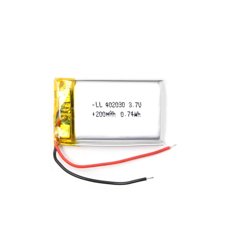 402030|3.7v|200mAh|Lithium Polymer Battery|Polymer Battery|Battery|Lipo Rechargeable|Lipo|BMS|batteries|electronic|components|Arrow|Arrowtech|Arrowtechcart|Arrowtechcat.com