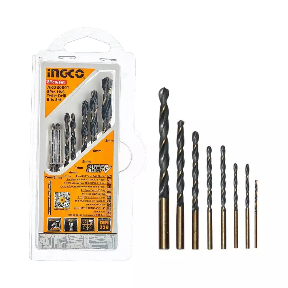 BS デコレッタ263HD IB Buy Ingco AKDB0801 – 8 Pcs HSS Twist Drill Bits Set From