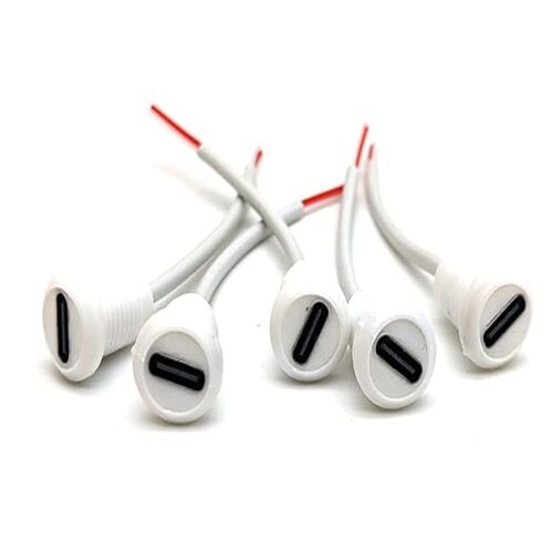 Female Type C | Female  | Type C | Type C Connector |  Wire | DIY | Cable | Power Supply | White/Yellow | 5V Micro USB | Arrowtech | arrowtechcart | arrowtechcart.com