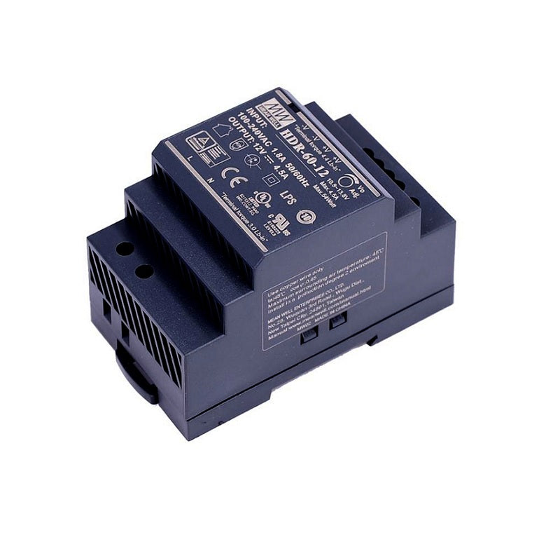 HDR-60-12 – 12V 4.5A 54W Mean well SMPS Din Rail Metal Power Supply