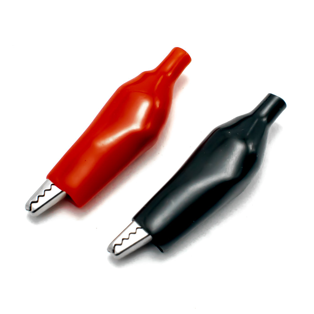 Alligator Clip Red & Black Pair - 45mm (Pack of 10)
