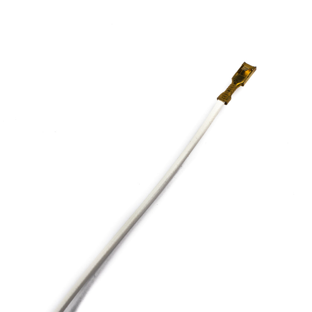 3.5mm Crimp Terminal Female Spade Connector Cable with Locking Tab (White) (Pack of 20)