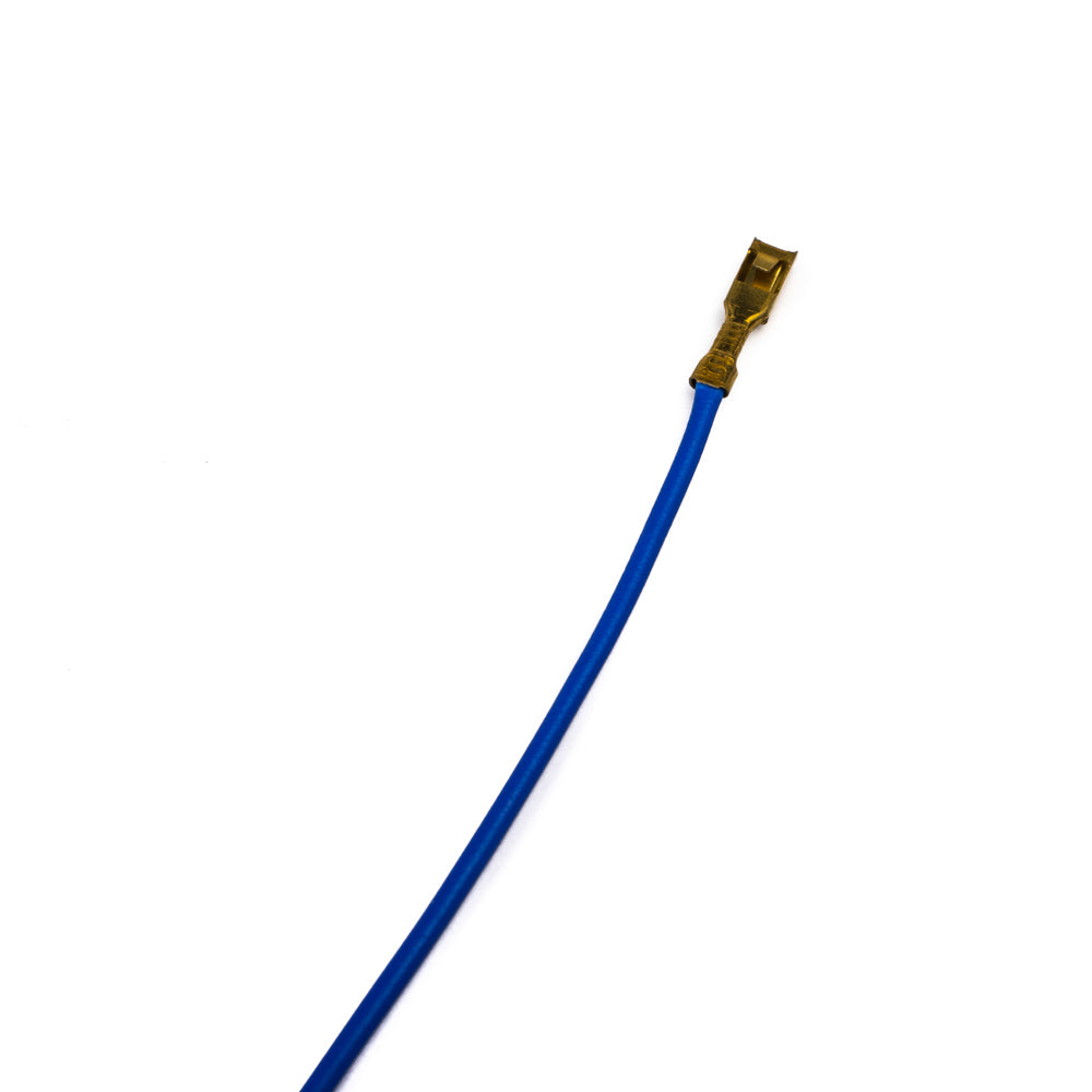 3.5mm Crimp Terminal Female Spade Connector Cable with Locking Tab (Blue) (Pack of 20)