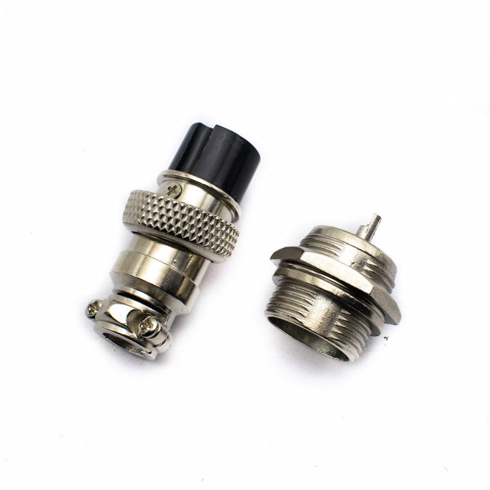 2 Pin GX-16 Aviation Connector Plug Male to Female Pair (Pack of 10)
