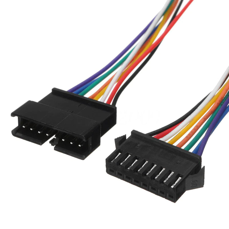 JST SM 10 Pin Plug Male and Female Connector Adapter with 250 mm Electrical Cable Wire for LED Light (Pack of 20)