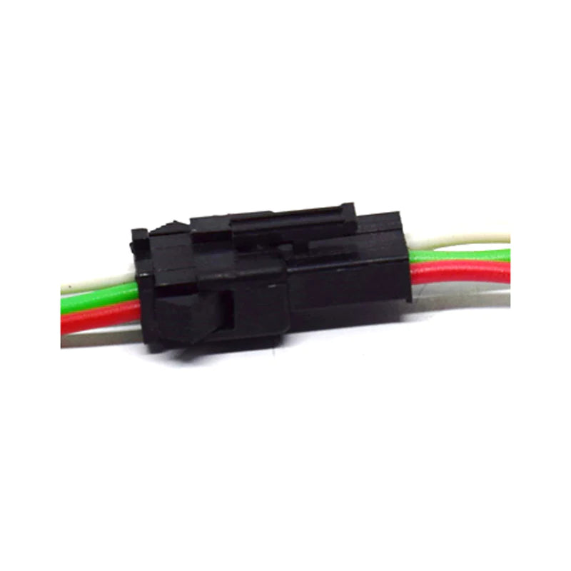 JST SM 3 Pin Plug Male and Female Connector Adapter with 150 mm Electrical Cable Wire for LED Light (Pack of 20)