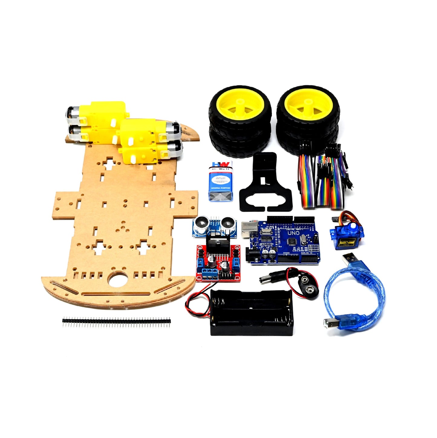 Pro-Range Obstacle Avoiding Robot using Arduino UNO Kit