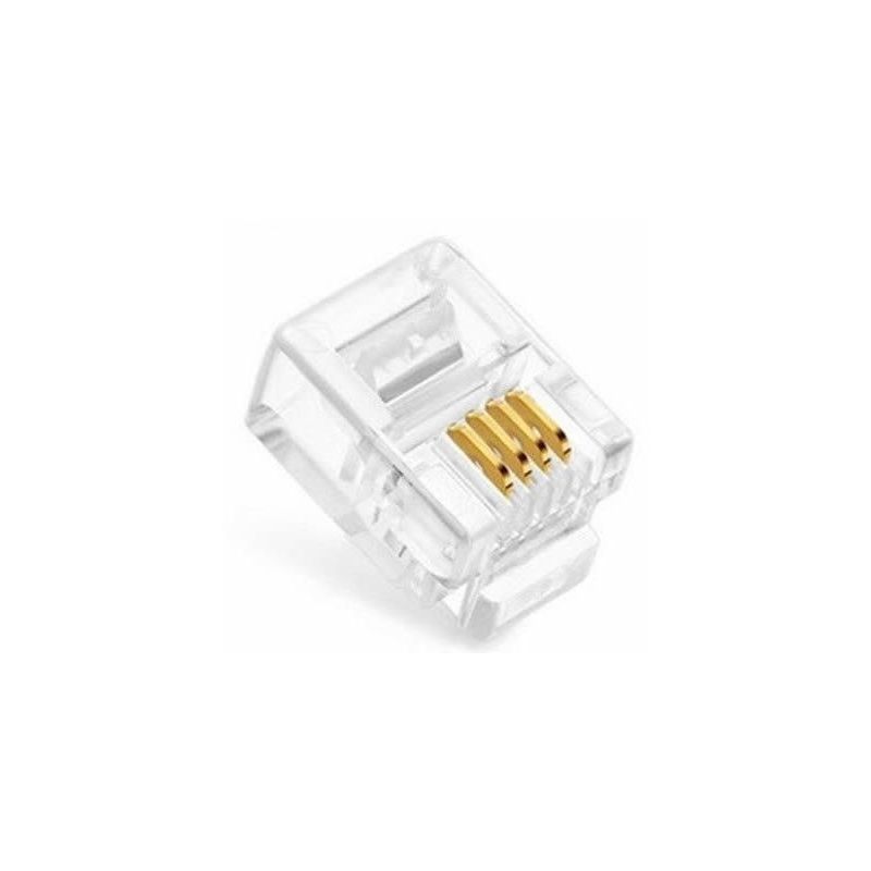 RJ11 Male Connector - 6P4C (Pack of 20)
