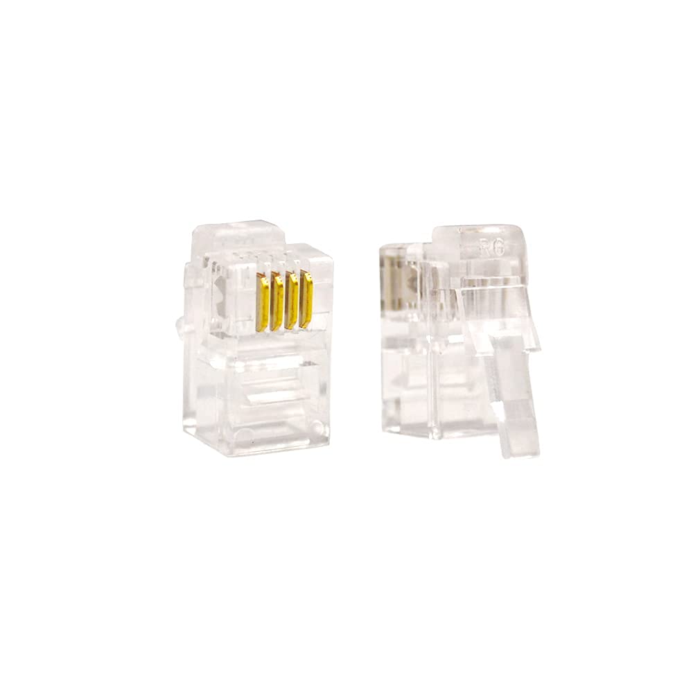 RJ9 Male Connector 4P4C (Pack of20)