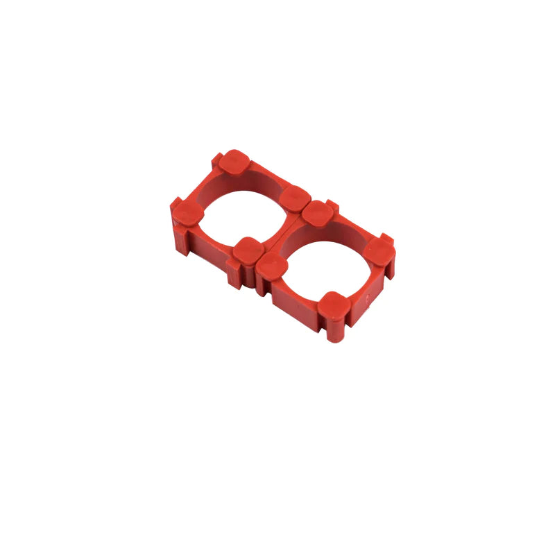 Single Cell 18650 Lithium Ion Battery Support Bracket (Red)