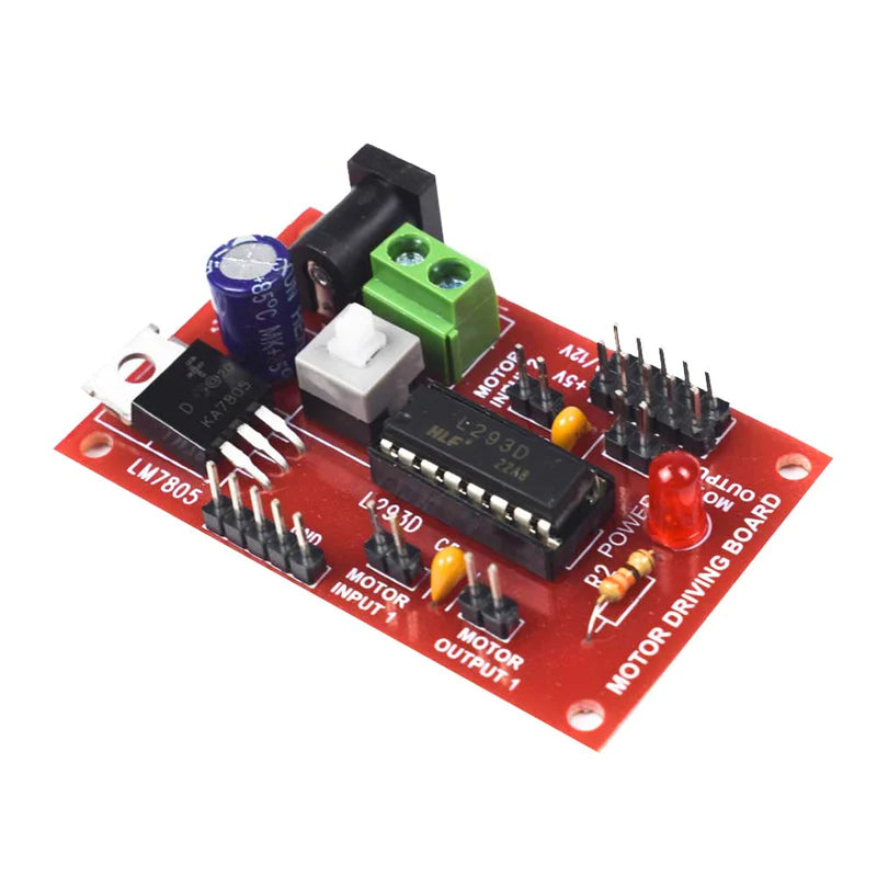 L293D Motor Driver Module with Voltage Protection