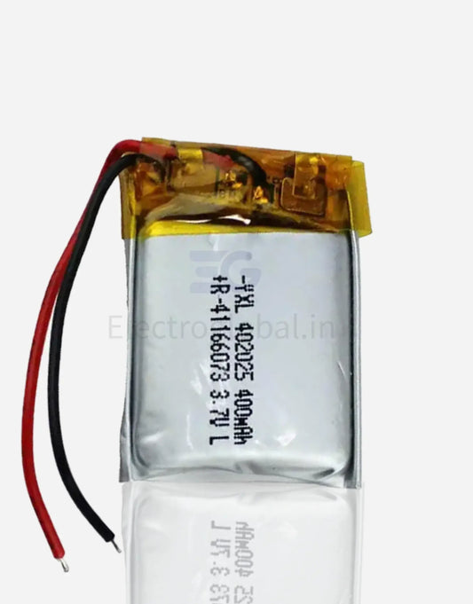 3.7V 400mAh Battery – Li-Po Rechargeable Battery (YXL-402025) | Li Ion Li Po, Lithium Ion Lithium Polymer, Li Po and Li Ion