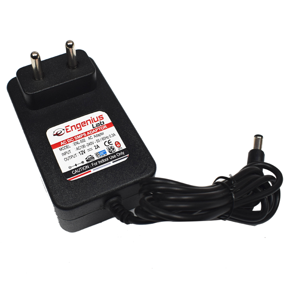 12 Volt 2.0 Amp SMPS Adaptor Power Supply