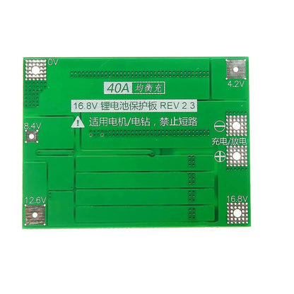 4S 40A 14.8V 16.8V 18650 Lithium Ion BMS Protection Board