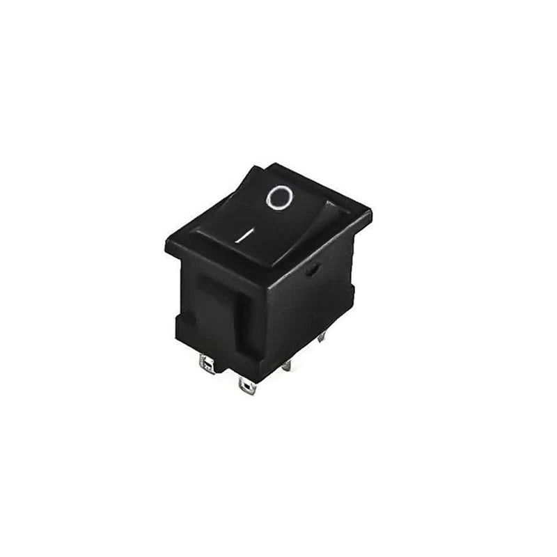 6A 250V AC DPDT ON-OFF Rocker Switch (Pack of 20)