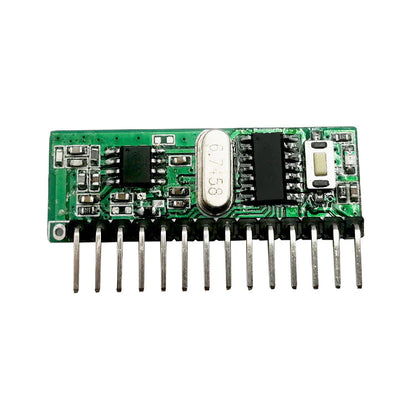 Qiachip 433/315Mhz Wireless Receiver Learning Code 1527 Fixed code 2260 Decoding Module 8 CHNNEL Output Learning Button