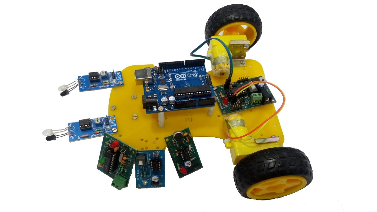 16 in 1 Multipurpose Arduino Uno Based Robotic DIY Kit – ArrowTechCart