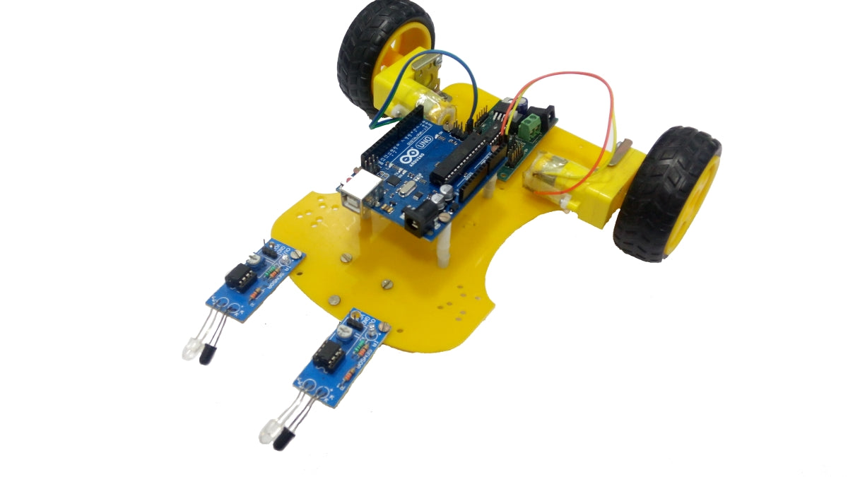 Arduino Spool Follower 10 in 1 Multipurpose Line Follower UNO Based DIY Robotic Kit ...