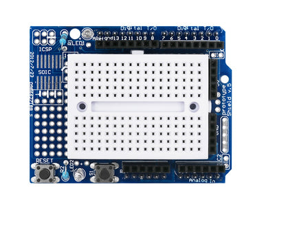 Electronic Componenets|Electronic|Componenets|Arduino UNO|Arduino UNO Prototyping Shield-170PTS Breadboard|Mini breadboar|breadboar|170PTS Breadboard|UNO Prototype Shield|Prototype Shield|Shield|Arduino|Prototyping|ArrowTech|ArrowTechCart|ArrowTechCart.com|Arrow|Arrow.com