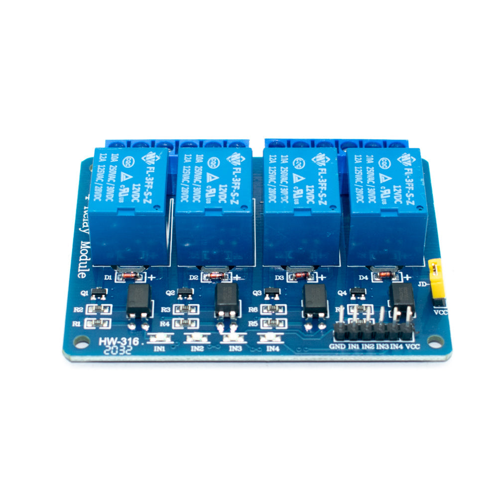 Buy 12V 4 Channel Relay Module with Optocoupler From ArrowTechCart.com ...