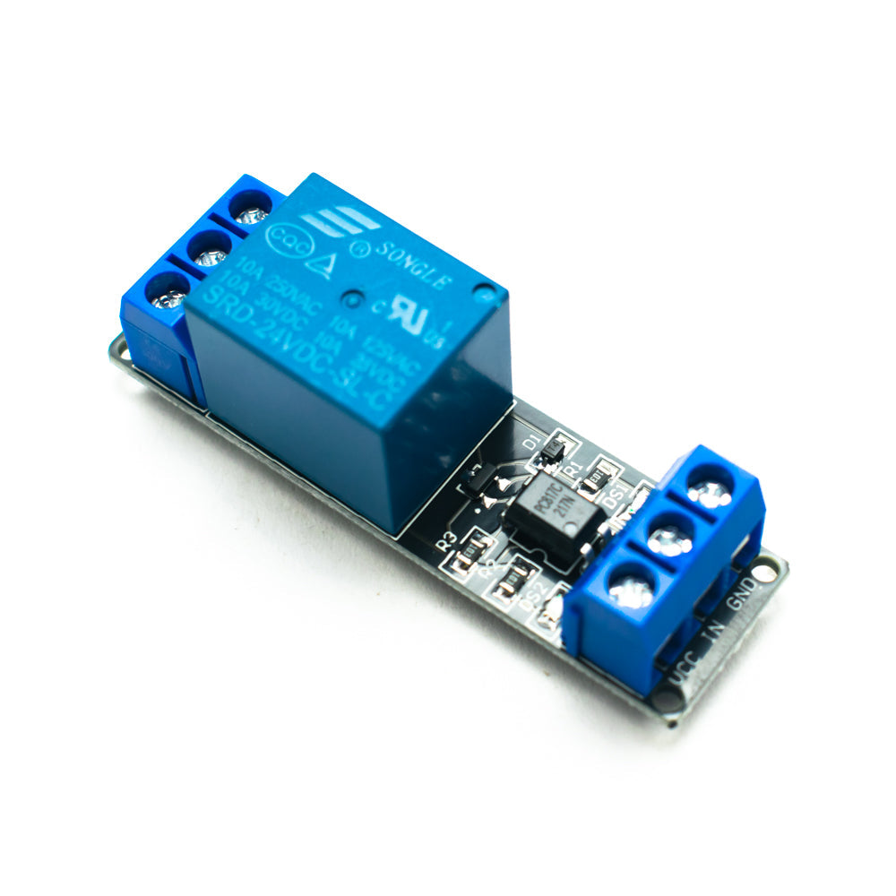 Electronic|Electronic component|Components|24V 10A Single Channel Relay Module with Optocoupler|1 Channel Relay|Relay Module|Module|24V|1 Channel|Relay DC|Optocoupler|Relay Module with optocoupler|Channel Relay Module|1 Channel Relay Module|Relay Board Module|Arrow|Arrow.com|Arrowtech|ArrowTech.com|Arrowtechcart|Arrowtechcart.com