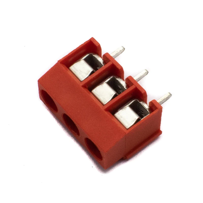 Electronic|Electronic component|3 Pin Screw Type PCB Terminal Block - 5mm Pitch RED|3 Pin PCB Terminal Block|PCB Terminal Block|3 Pin Screw Type|3 Pin 5mm Pitch|Terminal Block|3 Pin PCB Terminal Block|3 Pin PCB Mount Screw Terminal Block Connectors|Arrow|Arrowtech|Arrowtechcart|Arrowtechcart.com