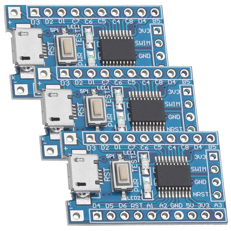 Core STM8S103F3P6 Development Board with Micro USB