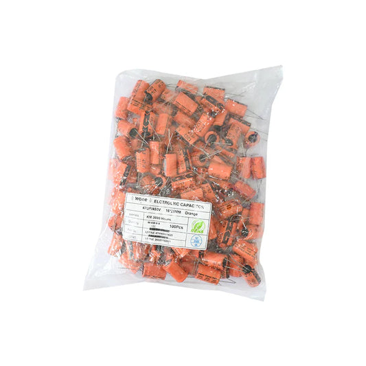Leone 47uF 450V Electrolytic Capacitor (Pack of 100)