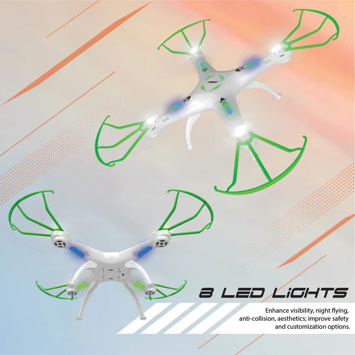 VEER 360 | Green | Altitude Holding Drone | Double Battery-Double Fun