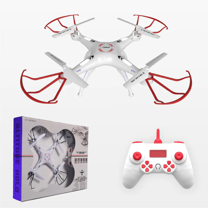 VEER 360 | RED | Altitude Holding Drone | Double Battery-Double Fun