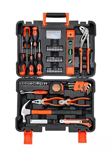 Black+Decker Professional Hand Tool Kit 154 Pcs BMT154C Orange/Black