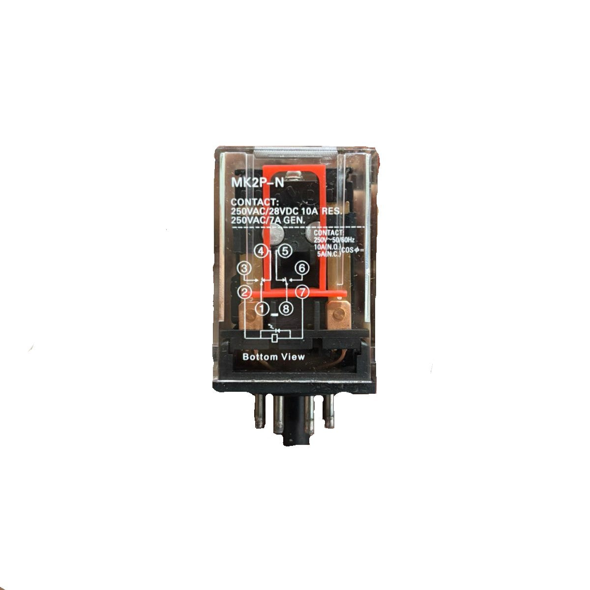 Electronic|Electronic component|MK2P-N Relay|MK2P-N 8 Pin 250VAC/28VDC 10A Contact|8 Pin|250VAC/28VDC 10A Relay|MK2PN  Relay 8 Pin with base|MK2PN  Relay 8 Pin|MK2PN  Relay|Arrow|Arrowtech |Arrowtechcart |Arrowtechcart.com