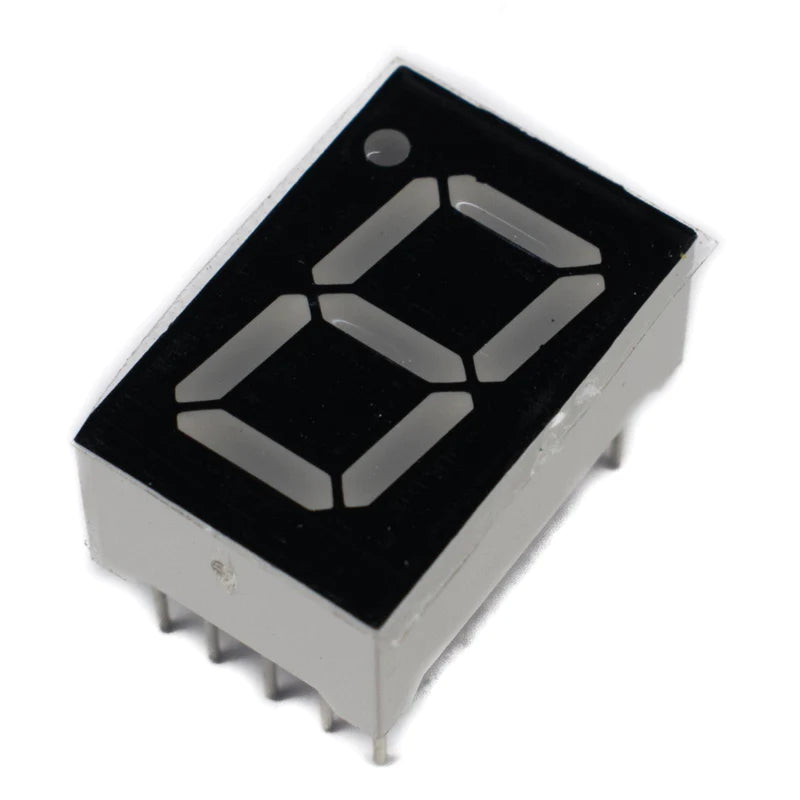 0.56 inch Single Digit Seven Segment Display - Green (Common Anode) (Pack of 50)