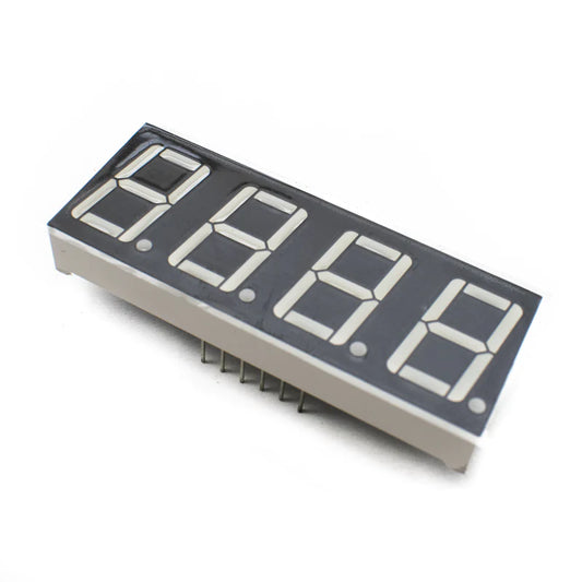 0.56 inch 4 Digit Seven Segment Display- Green (Common Cathode)