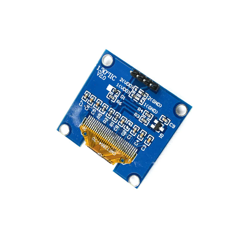 1.3" OLED Blue Display Module with Regulator