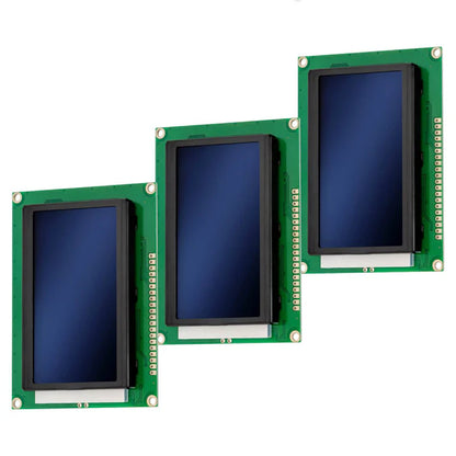 128x64 graphic LCD display with green backlight – parallel interface, compatible with Arduino and STM32