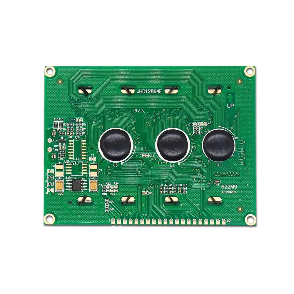 128x64 graphical LCD (Green) | Green  | graphical LCD |  Green LED backlight | Liquid Crystal Display | Graphic LCD Display | LCD 12864 | 128x64 LCD | DIY | Prototyping | electronic components | Arrowtech | arrowtechcart | arrowtechcart.com