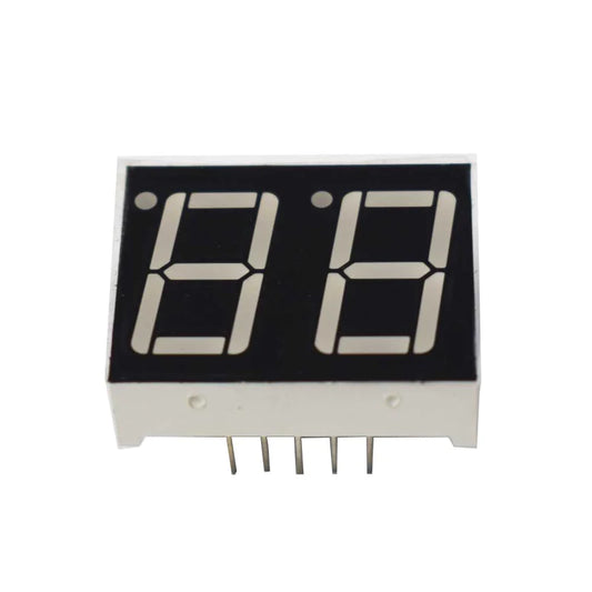 2 Digit Seven Segment Display - Green (Common Anode) (Pack of 50)