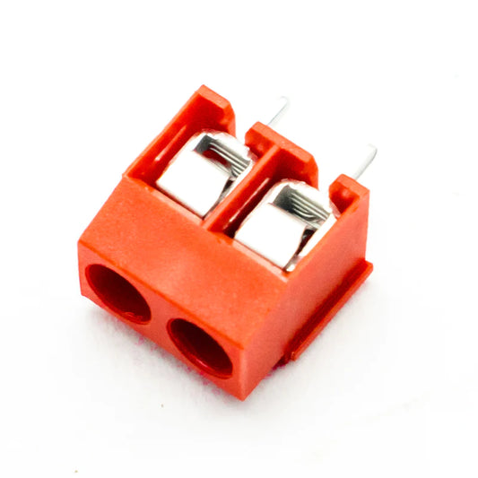 2 Pin | Screw Type  | PCB Terminal Block | 5mm Pitch RED | 300V | 10A |  5 mm | Through Hole | Arrowtech | arrowtechcart | arrowtechcart.com