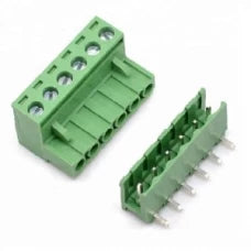 6 Pin Male & Female Pluggable Terminal Connector Right Angle Pitch 5.08mm (Pack of 10)